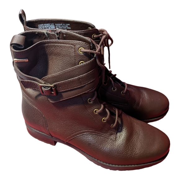 Leather boots lined with faux fur - Picture 3 of 7